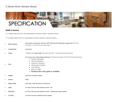 Z-Series Silver Chrome Glossy